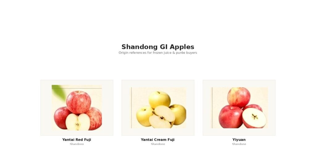 Chinese GI Apples for Frozen Juice & Purée | Jiale