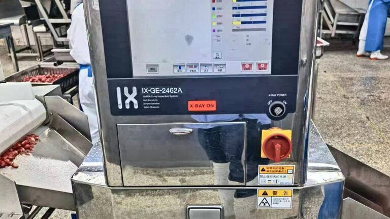 X-ray inspection system on the production line in Jiale Food workshop
